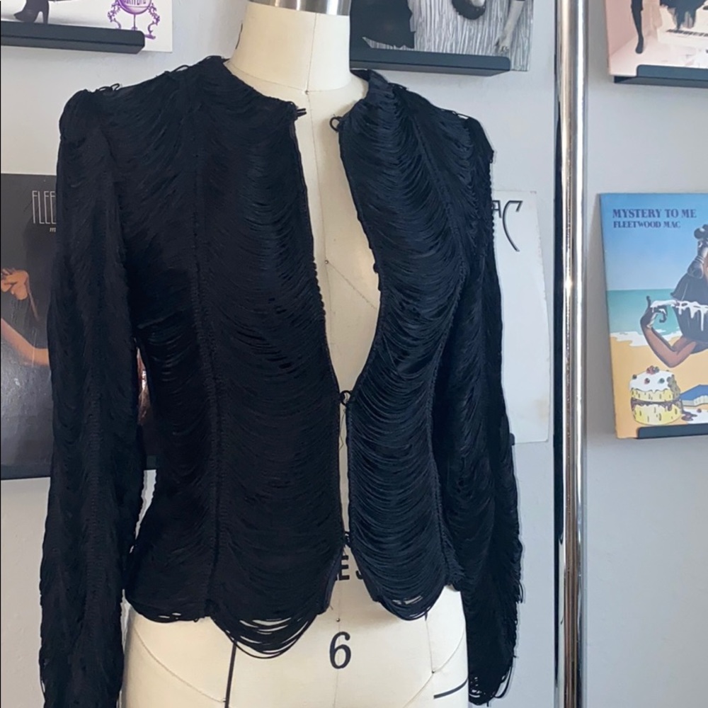 SOLD: Vintage Fringe 80s Jacket